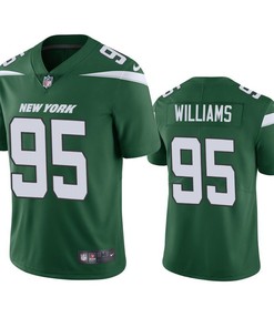 New York Jets Quinnen Williams 2019 Nfl Draft Green Vapor Limited Jersey