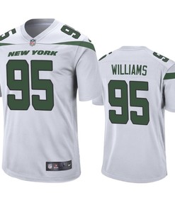 New York Jets Quinnen Williams 2019 Nfl Draft White Game Jersey