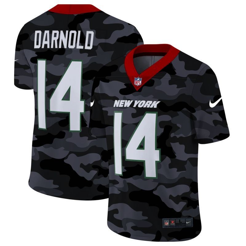 New York Jets Sam Darnold #14 Nfl 2020 Camo Jersey