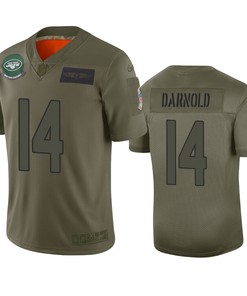 New York Jets Sam Darnold Camo 2019 Salute To Service Limited Jersey