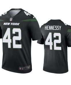 New York Jets Thomas Hennessy Black 2019 Color Rush Legend Jersey - Mens