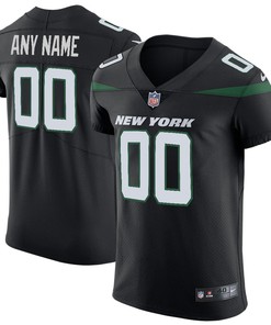 New York Jets Vapor Untouchable Elite Custom Jersey Stealth Black Custom Jerseys Nfl
