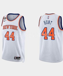 New York Knicks Feron Hunt 44 2022-23 Association Edition White Men Jersey Swingman