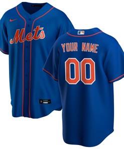 New York Mets Alternate Replica Custom Jersey - Royal Custom Jerseys Mlb