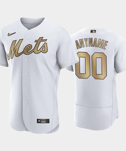 New York Mets Custom 2022-23 All-Star Game White Jersey