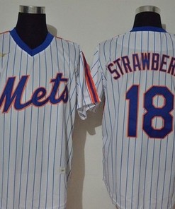 New York Mets Darryl Strawberry #18 2020 Mlb White Jersey