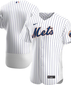 New York Mets Home Authentic Team Jersey - White Mlb
