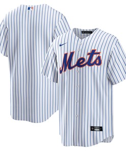 New York Mets Home Blank Replica Jersey - White Mlb