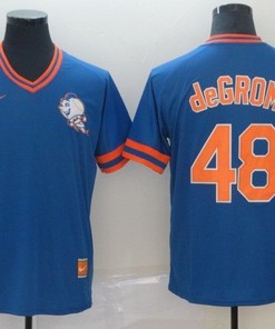 New York Mets Jacob Degrom #48 2020 Mlb Blue Jersey