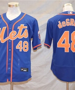 New York Mets Jacob Degrom #48 2020 Mlb Dark Blue Jersey