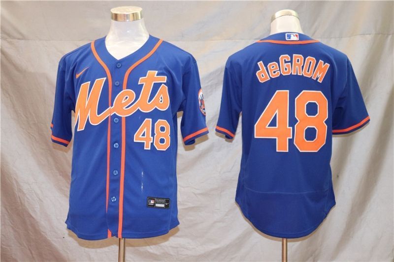 New York Mets Jacob Degrom #48 2020 Mlb Dark Blue Jersey