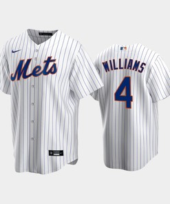 New York Mets Jett 2022-23 Draft Williams 4 White Home Jersey