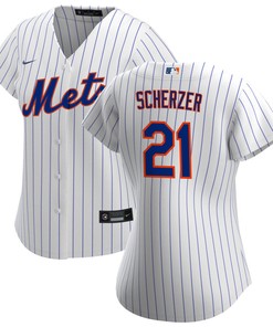 New York Mets Max Scherzer 21 Mlb Royal White Home Jersey Gift For Mets Fans