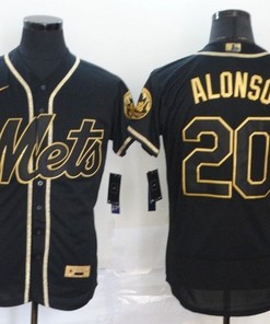 New York Mets Pete Alonso #20 2020 Mlb Black Jersey
