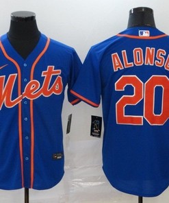 New York Mets Pete Alonso #20 2020 Mlb Dark Blue Jersey