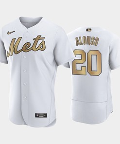 New York Mets Pete Alonso 20 2022-23 All-Star Game White Jersey