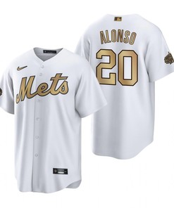 New York Mets Pete Alonso White 2022-23 All-Star Game Jersey