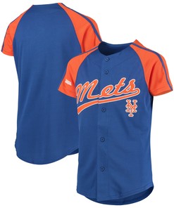 New York Mets Stitches Team Logo Jersey - Royal Mlb
