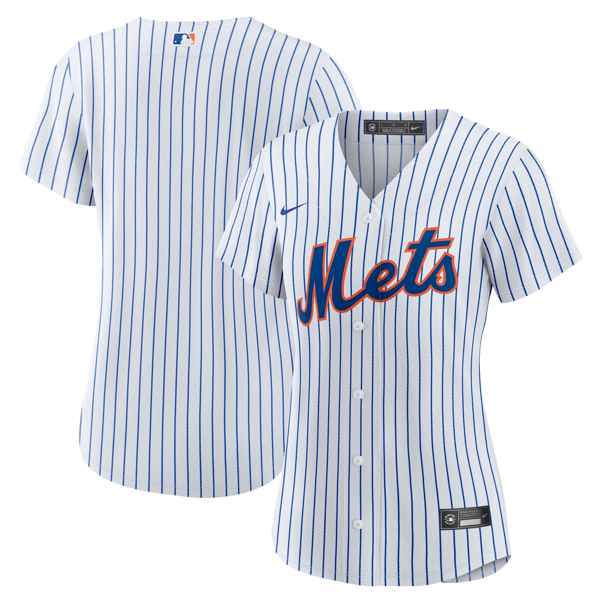 New York Mets Womens Home Replica Team Jersey - White Mlb