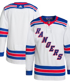 New York Rangers Adidas Away Primegreen Authentic Pro Jersey White Nhl