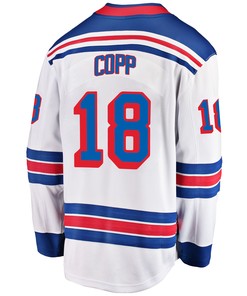 New York Rangers Andrew Copp 18 Away 2022 Stanley Cup Final Breakaway Men Jersey - White