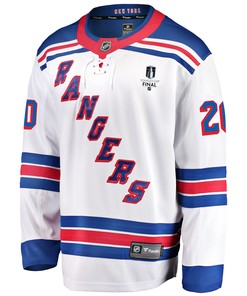 New York Rangers Chris Kreider 20 Away 2022 Stanley Cup Final Breakaway Men Jersey - White