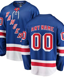 New York Rangers Fanatics Branded Home Breakaway Custom Jersey - Royal Custom Jerseys Nhl