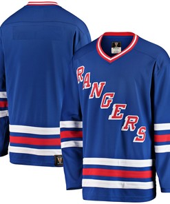 New York Rangers Fanatics Branded Premier Breakaway Heritage Blank Jersey - Blue Nhl