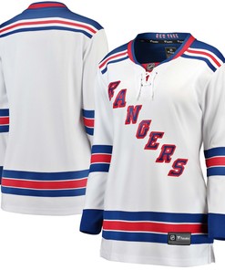 New York Rangers Fanatics Branded Womens Away Breakaway Jersey - White Nhl