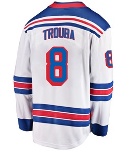 New York Rangers Jacob Trouba 8 Away 2022 Stanley Cup Champions Breakaway Men Jersey - White