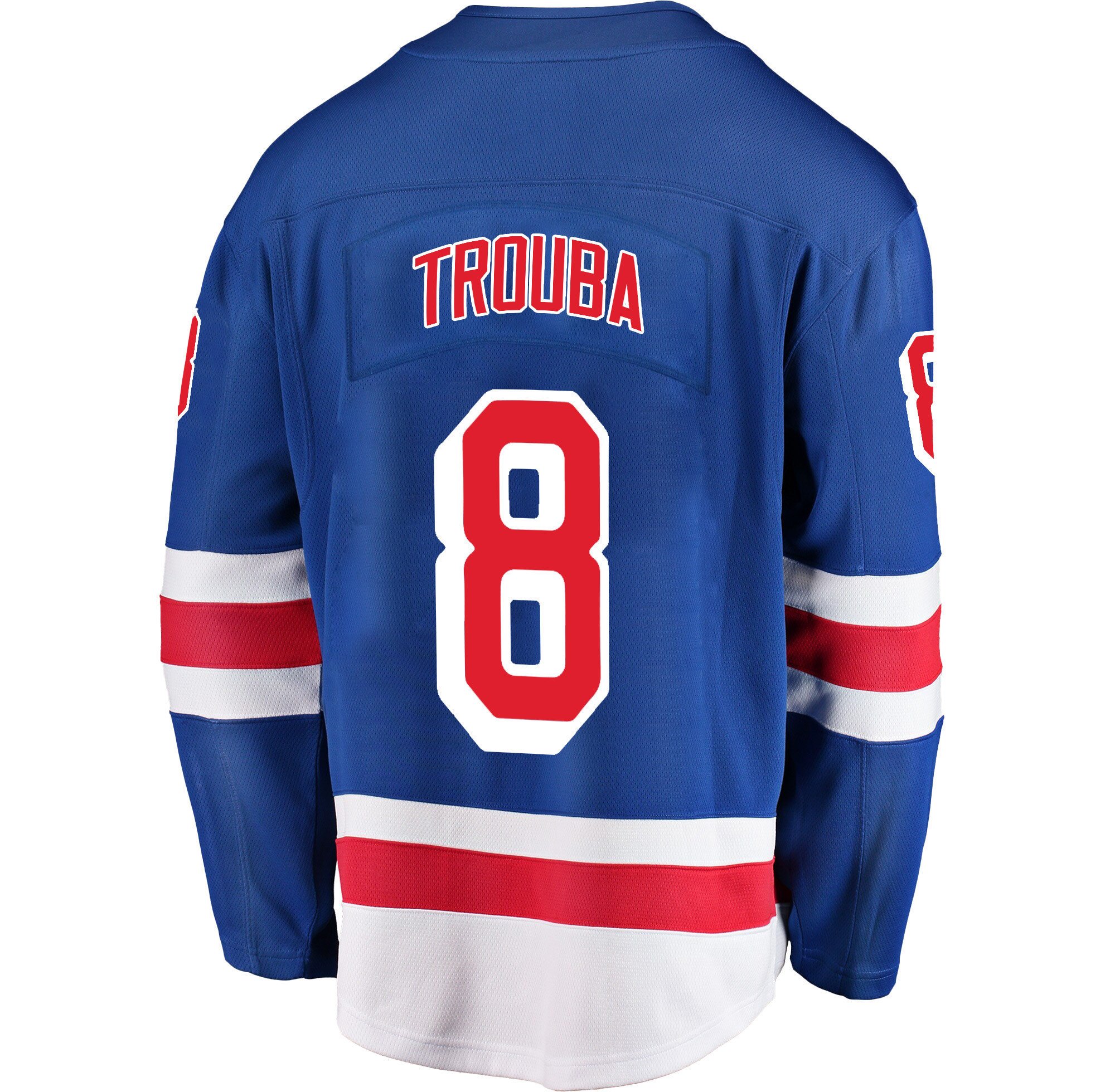 New York Rangers Jacob Trouba 8 Home 2022 Stanley Cup Final Breakaway Men Jersey - Blue