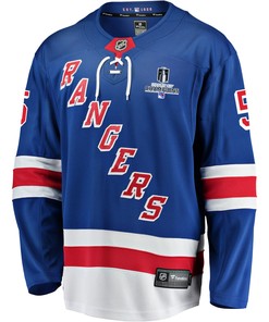 New York Rangers Jarred Tinordi 5 Home 2022 Stanley Cup Champions Breakaway Men Jersey - Blue