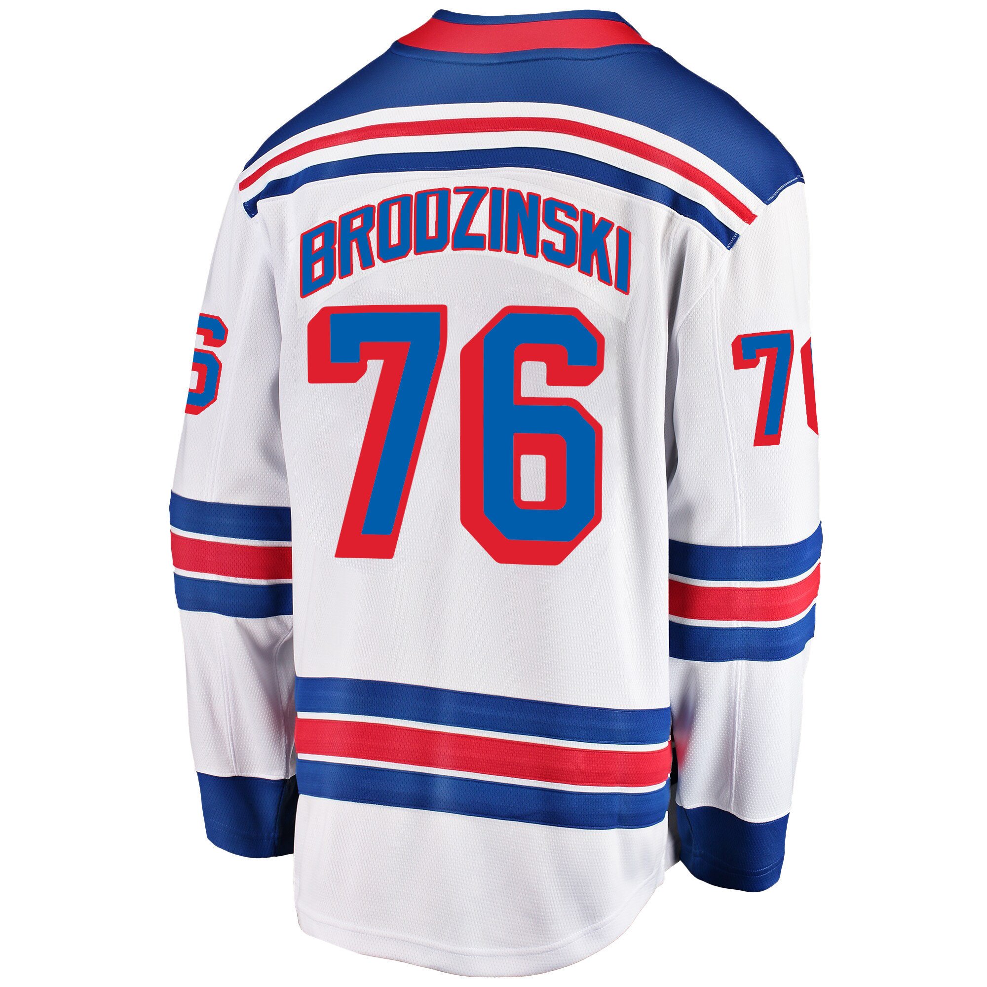 New York Rangers Jonny Brodzinski 76 Away 2022 Stanley Cup Champions Breakaway Men Jersey - White