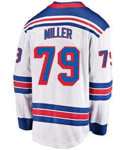 New York Rangers K'Andre Miller 79 Away 2022 Stanley Cup Champions Breakaway Men Jersey - White