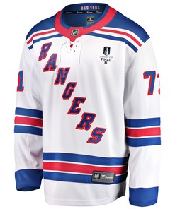 New York Rangers Keith Kinkaid 71 Away 2022 Stanley Cup Final Breakaway Men Jersey - White