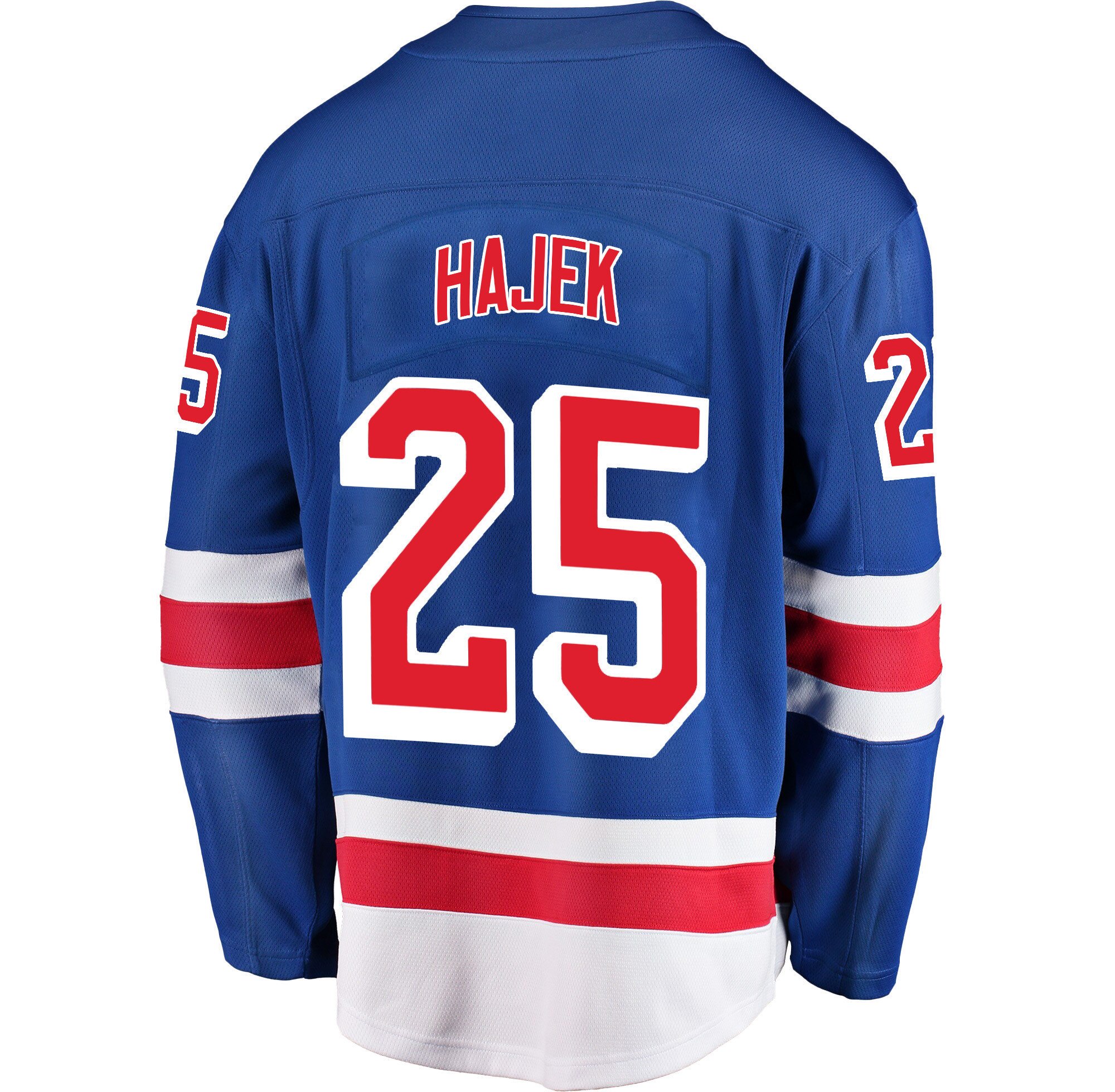 New York Rangers Libor Hajek 25 Home 2022 Stanley Cup Final Breakaway Men Jersey - Blue