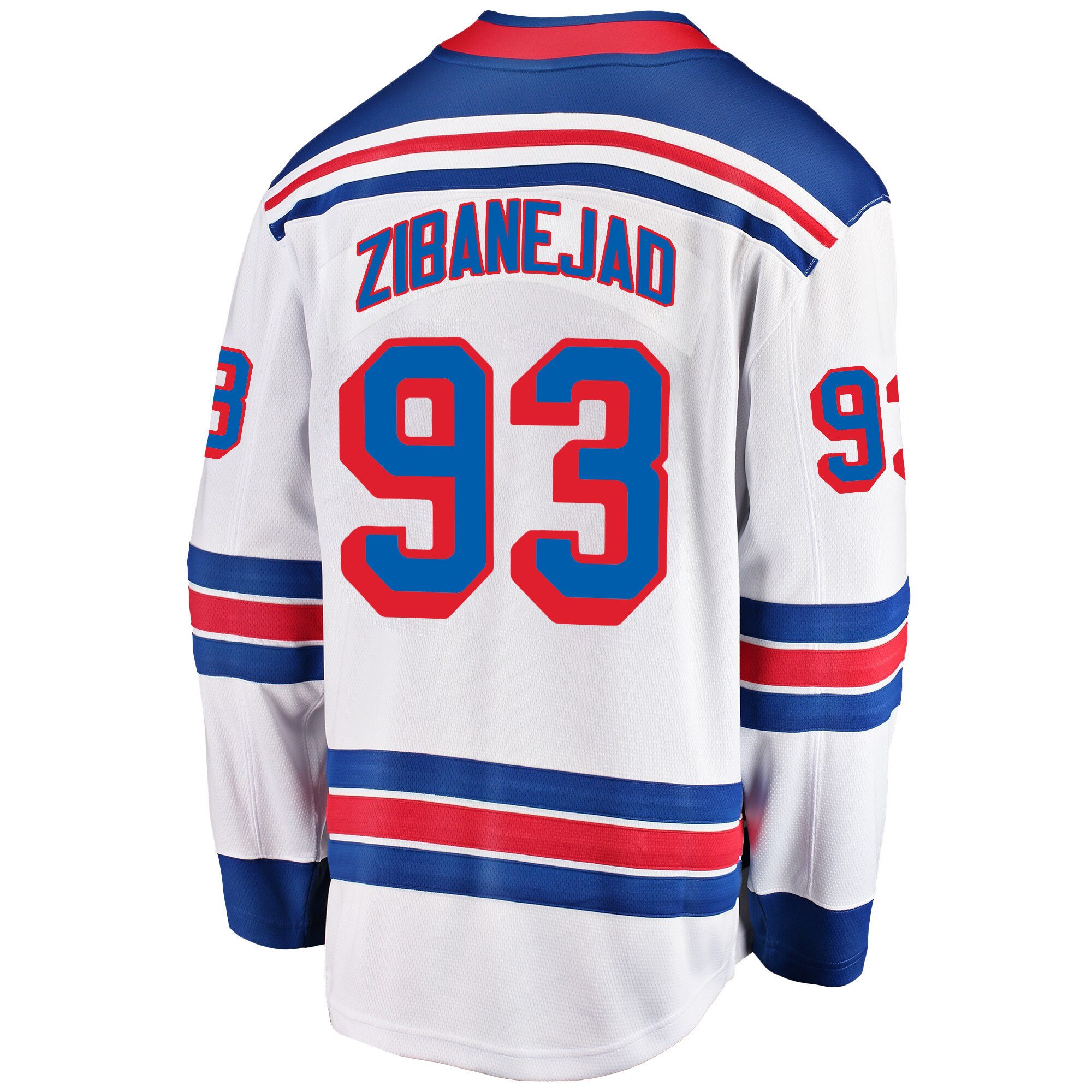 New York Rangers Mika Zibanejad 93 Away 2022 Stanley Cup Final Breakaway Men Jersey - White