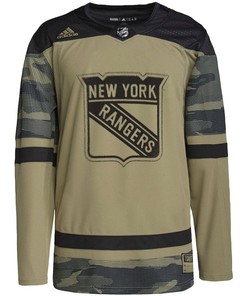New York Rangers Military Appreciation Team Practice Men Jersey - Camo
