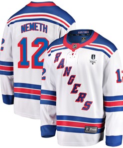 New York Rangers Patrik Nemeth 12 Away 2022 Stanley Cup Final Breakaway Men Jersey - White