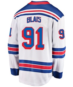 New York Rangers Samuel Blais 91 Away 2022 Stanley Cup Champions Breakaway Men Jersey - White