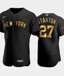 New York Yankees 2022-23 All-Star Game Giancarlo Stanton 27 Black Jersey