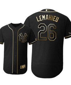 New York Yankees #26 Dj Lemahieu Mlb 2019 Golden Brandedition Black Jersey Gift For Yankees Fans