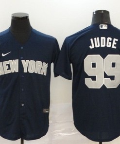 New York Yankees Aaron Judge #99 2020 Mlb Black Blue Jersey