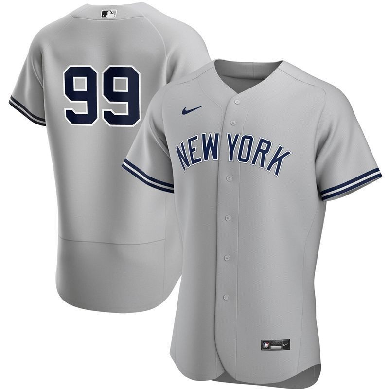 New York Yankees Aaron Judge #99 2020 Mlb Light Grey Jersey