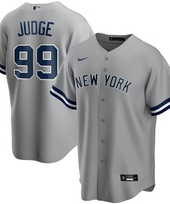 New York Yankees Aaron Judge #99 2020 Mlb Light Grey Jersey