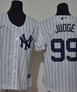 New York Yankees Aaron Judge #99 2020 Mlb White Jersey