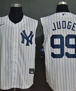 New York Yankees Aaron Judge #99 2020 Mlb White Jersey