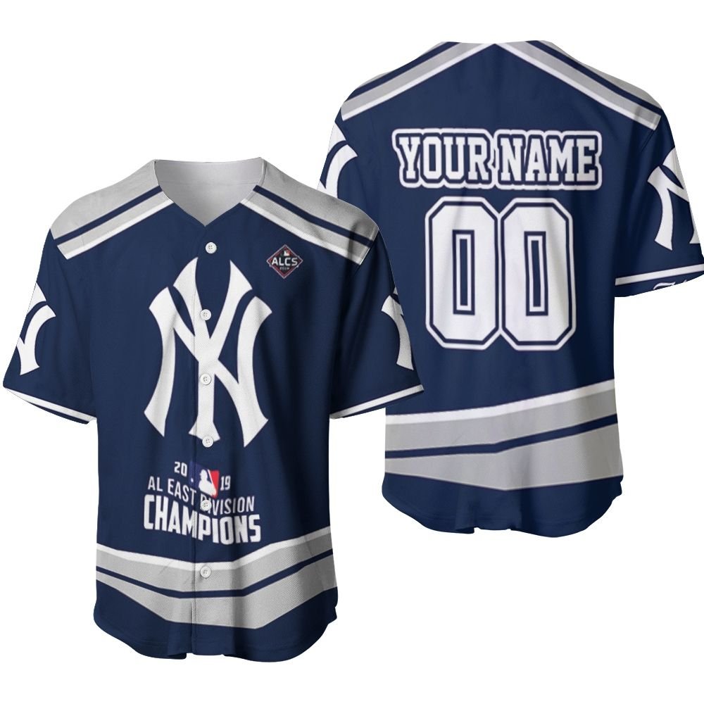 New York Yankees Al East Division Champions Mlb Fan 3d Personalized Baseball Jersey