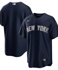 New York Yankees Alternate Replica Team Jersey - Navy Mlb