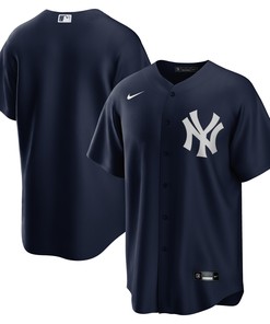 New York Yankees Alternate Replica Team Jersey - Navy Mlb